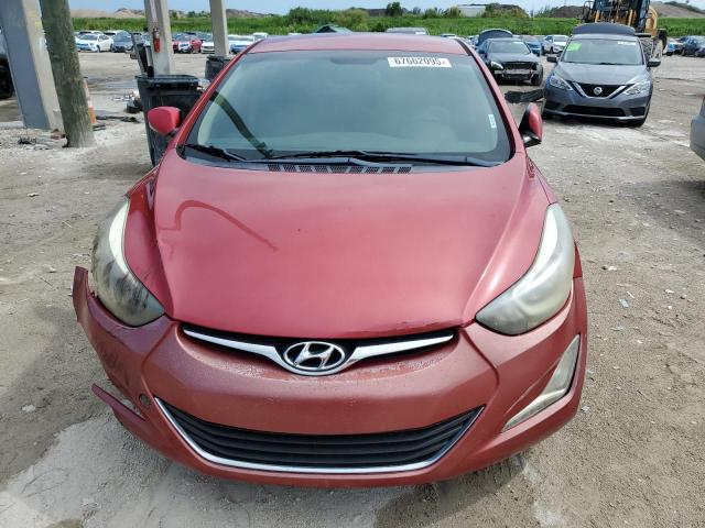  HYUNDAI ELANTRA 2014 Czerwony