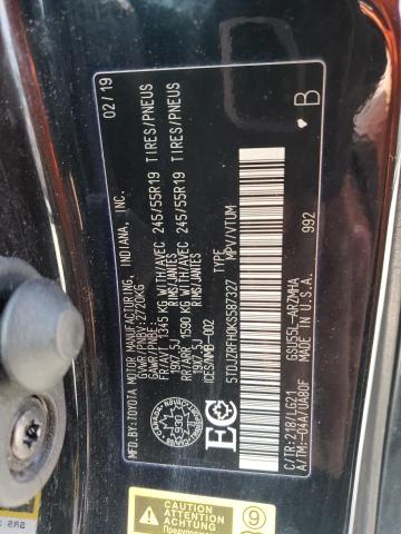 2019 TOYOTA HIGHLANDER SE  