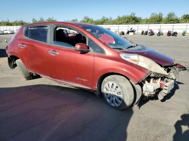 Hatchbacks NISSAN LEAF 2013 Red