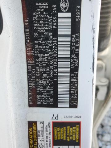 2012 TOYOTA CAMRY HYBRID  