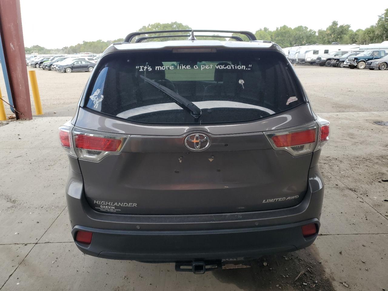 2016 Toyota Highlander Limited VIN: 5TDDKRFH7GS328195 Lot: 70522465