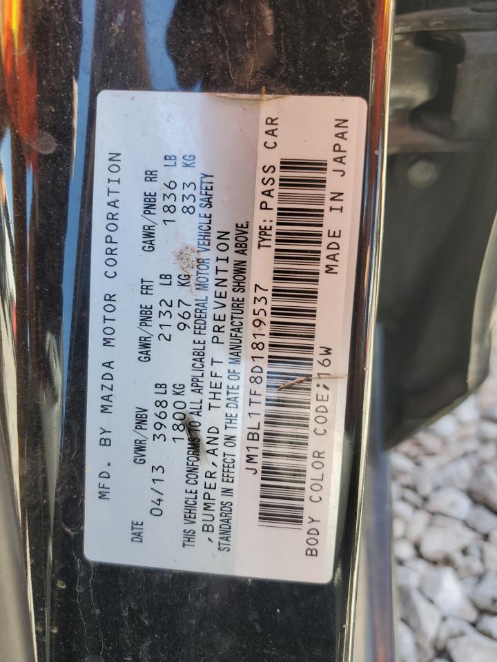 2013 Mazda 3 I VIN: JM1BL1TF8D1819537 Lot: 68480485