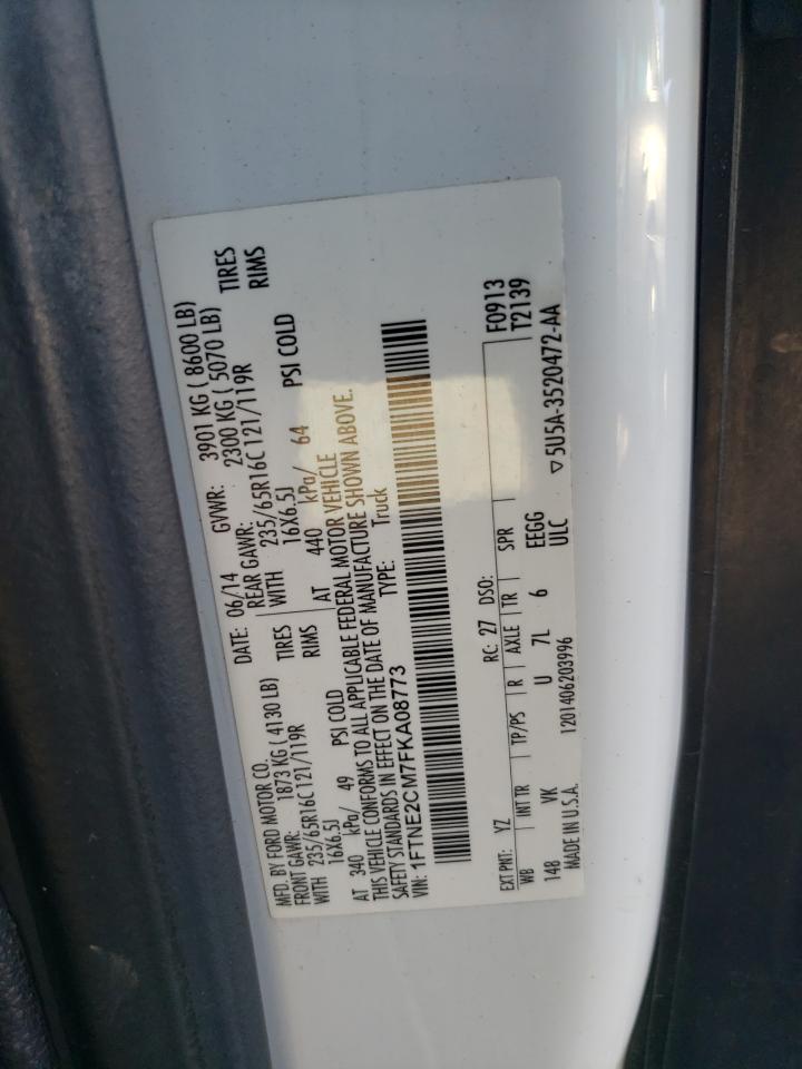 2015 Ford Transit T-150 VIN: 1FTNE2CM7FKA08773 Lot: 69261025