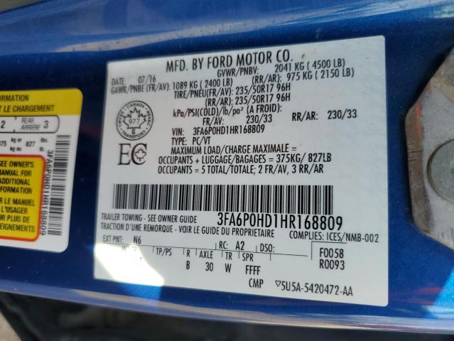2017 FORD FUSION SE  