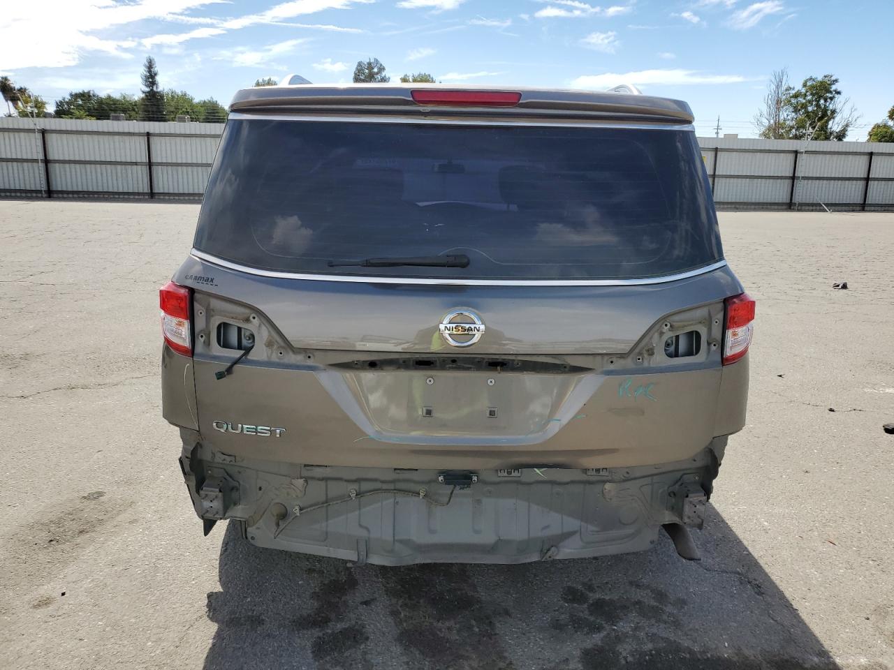 2014 Nissan Quest S VIN: JN8AE2KP7E9100633 Lot: 67205175