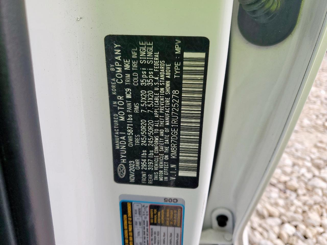 2024 Hyundai Palisade Calligraphy VIN: KM8R7DGE1RU725278 Lot: 69955755
