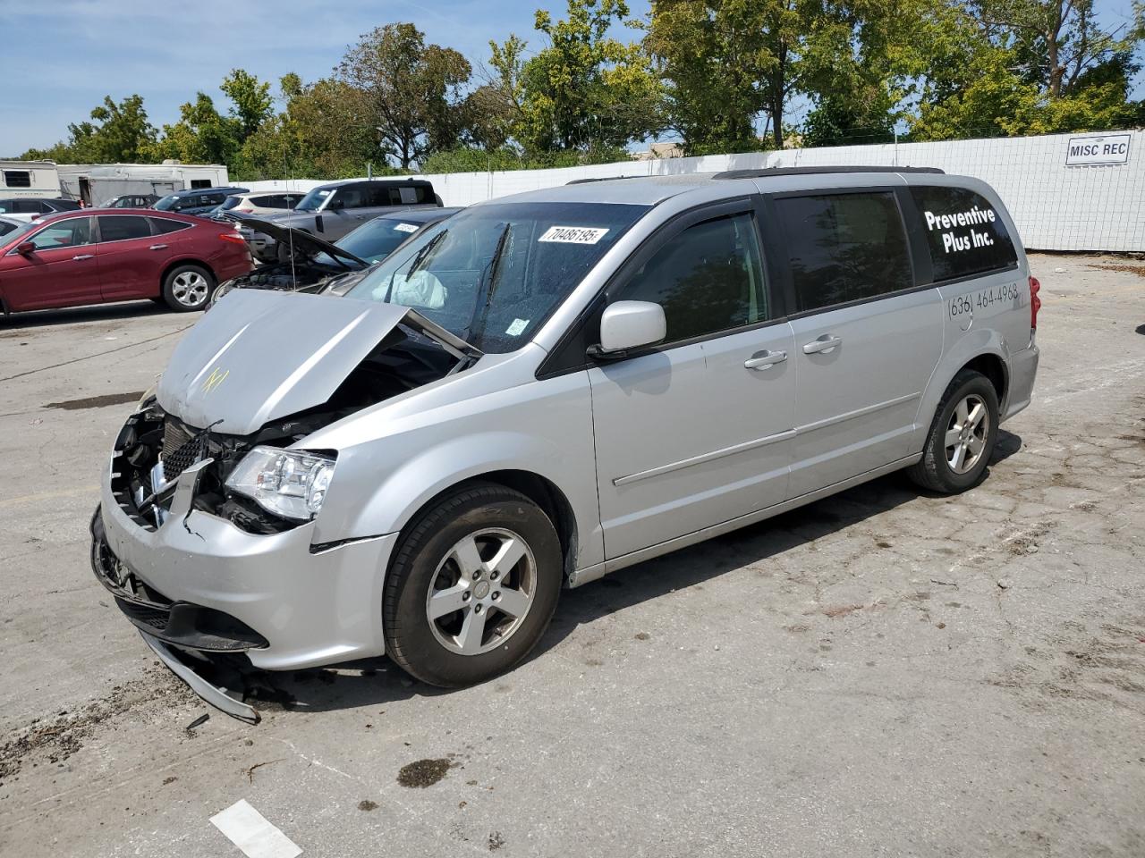 2012 Dodge Grand Caravan Sxt silver van flexible 2C4RDGCG9CR178979 photo #1