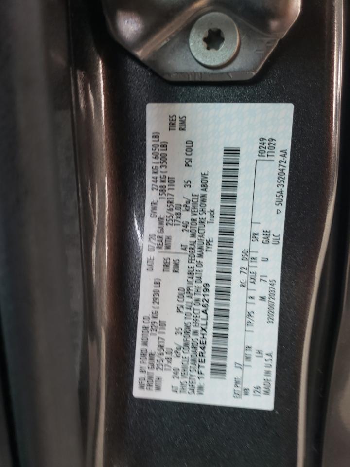 2020 Ford Ranger Xl VIN: 1FTER4EHXLLA62199 Lot: 69853435