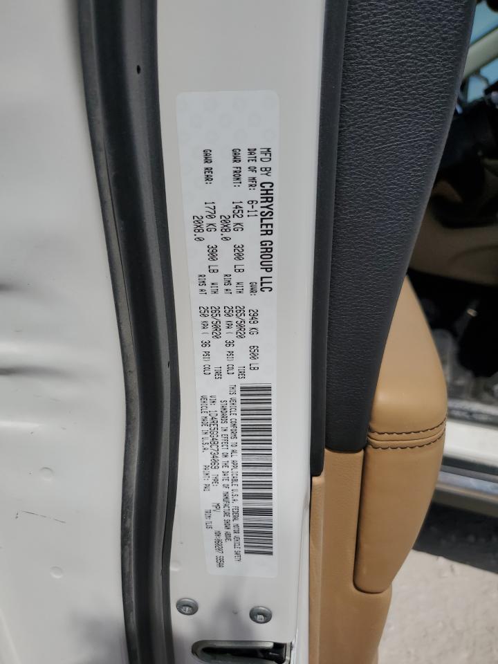 2011 Dodge Durango Citadel VIN: 1D4RE5GG4BC734069 Lot: 67919205