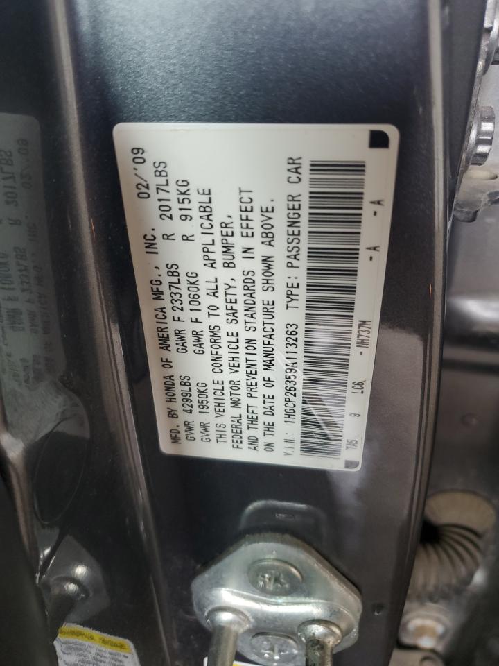 2009 Honda Accord Lx VIN: 1HGCP26359A113263 Lot: 69938825