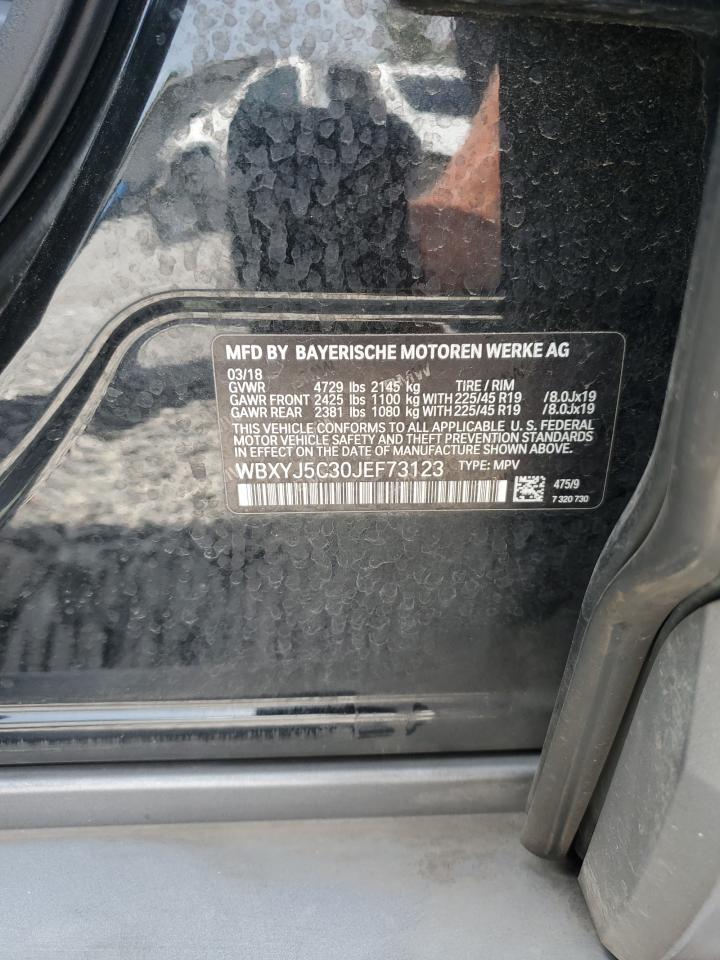 2018 BMW X2 xDrive28I VIN: WBXYJ5C30JEF73123 Lot: 67543025