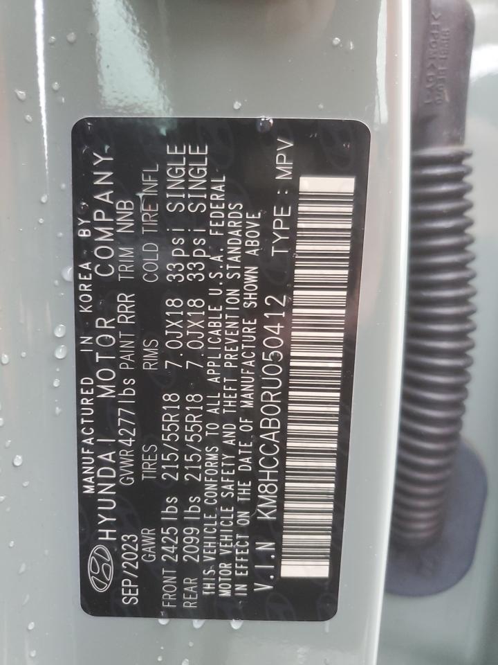 2024 Hyundai Kona Sel VIN: KM8HCCAB0RU050412 Lot: 69289625