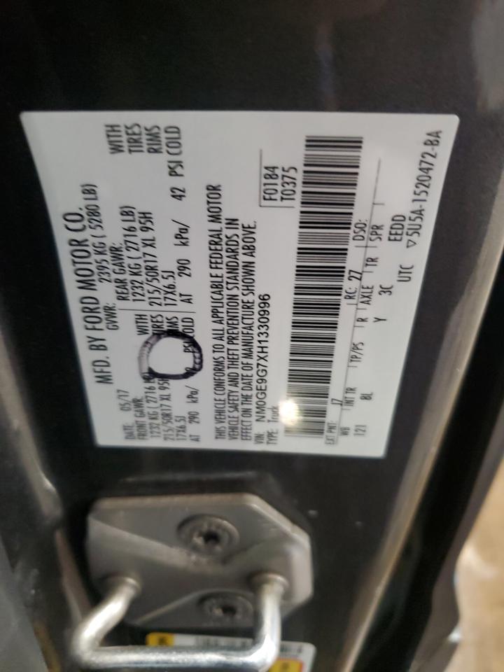 2017 Ford Transit Connect Titanium VIN: NM0GE9G7XH1330996 Lot: 67850745