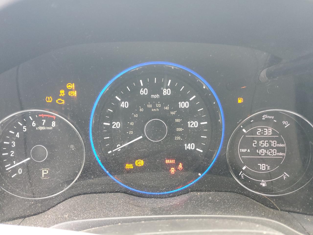 2016 Honda Hr-V Lx VIN: 3CZRU6H38GM749210 Lot: 70463975