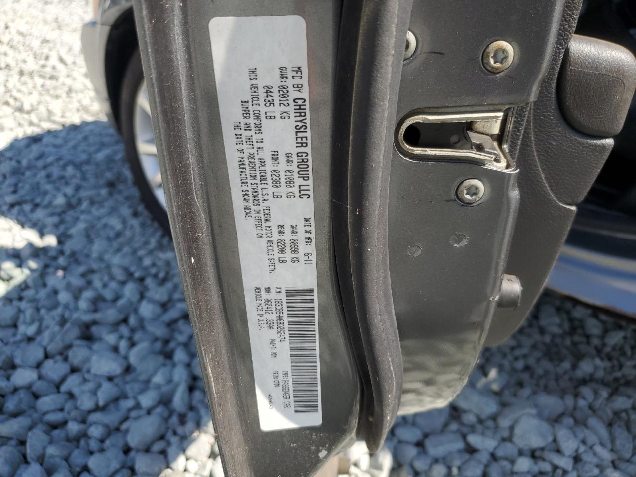 2011 Dodge Caliber Heat VIN: 1B3CB5HA6BD262474 Lot: 71105075