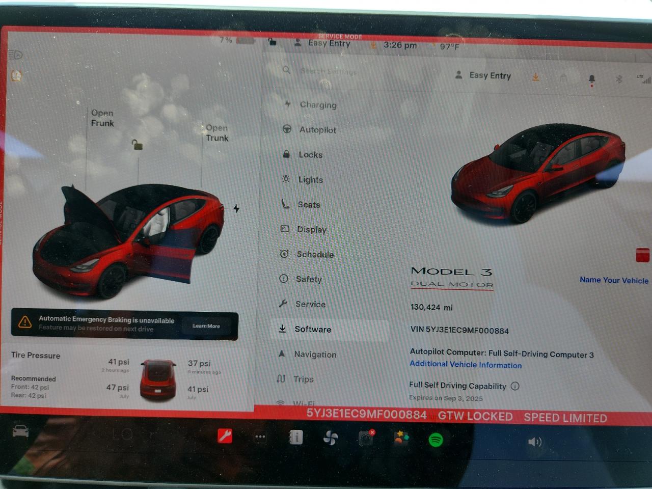 2021 Tesla Model 3 VIN: 5YJ3E1EC9MF000884 Lot: 69327115