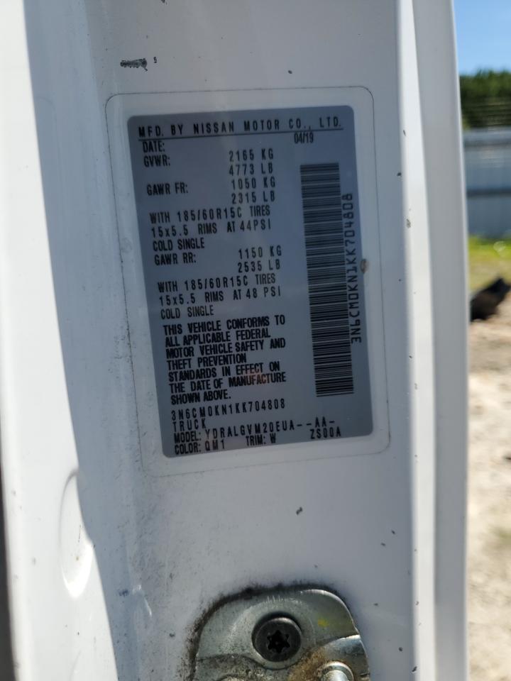 2019 Nissan Nv200 2.5S VIN: 3N6CM0KN1KK704808 Lot: 69975615