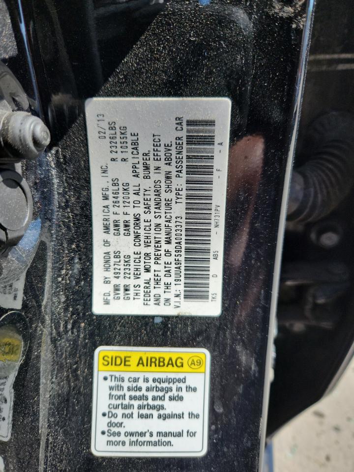 2013 Acura Tl Tech VIN: 19UUA9F59DA003373 Lot: 69238835