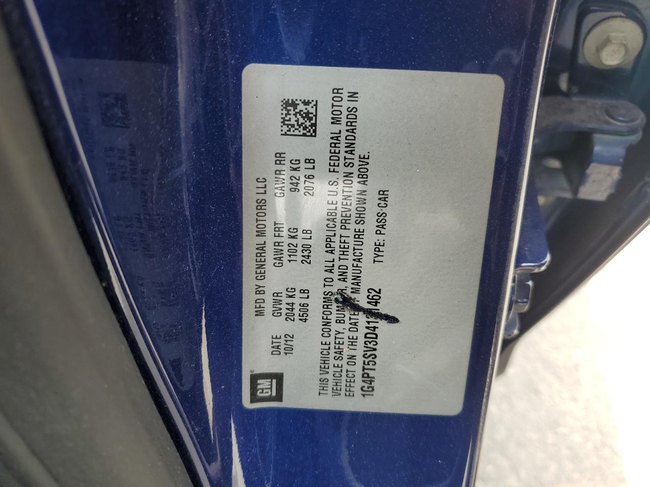 2013 Buick Murano VIN: 1G4PT5SV3D4131462 Lot: 69961825