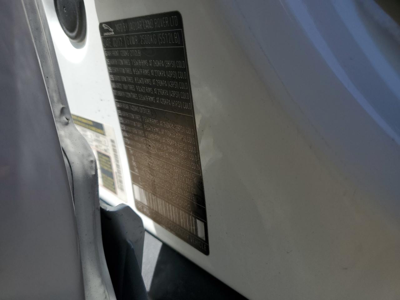 2017 Jaguar F-Pace S VIN: SADCM2BV0HA893688 Lot: 67595575