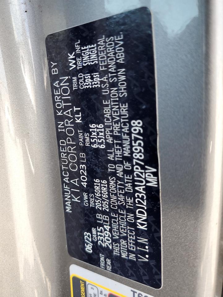 2023 Kia Soul Lx VIN: KNDJ23AU2P7895798 Lot: 70488095