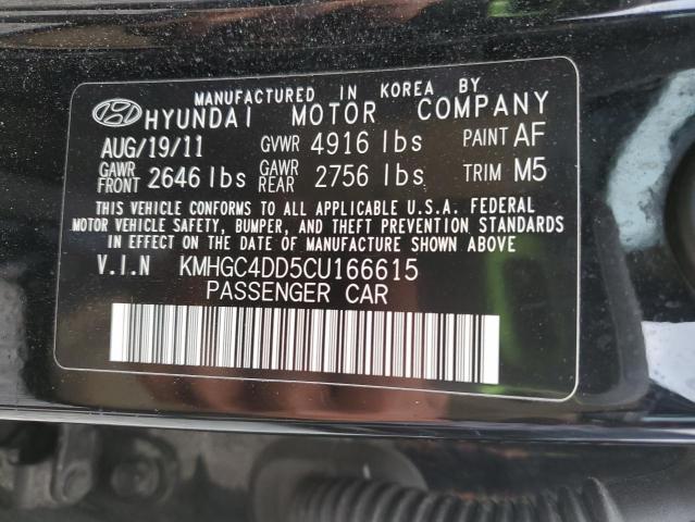 2012 HYUNDAI GENESIS 3.8L  