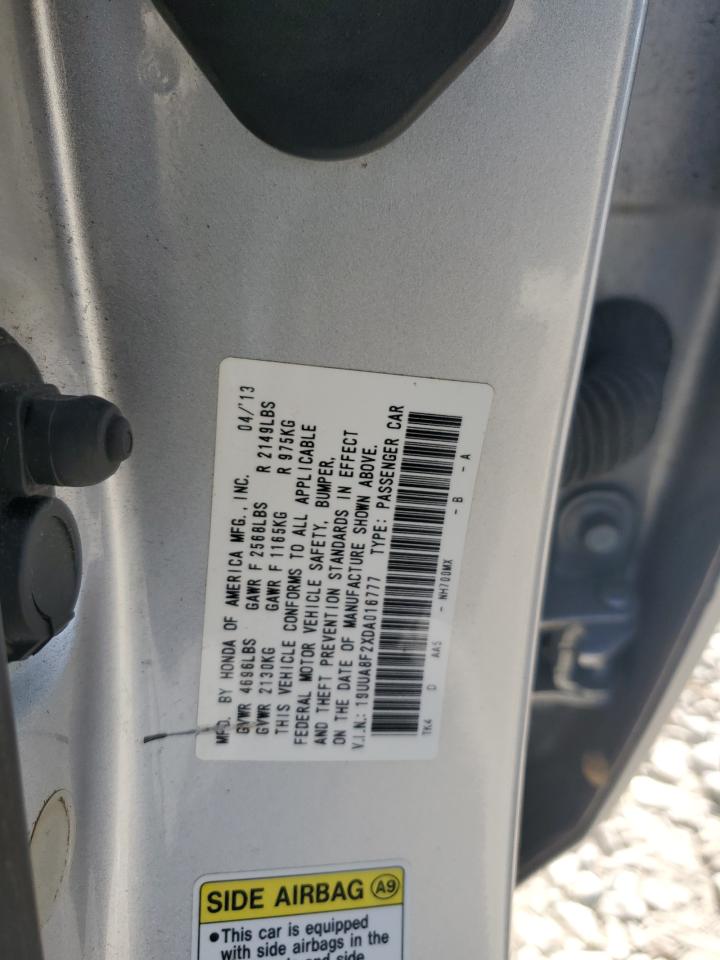 2013 Acura Tl VIN: 19UUA8F2XDA016777 Lot: 67680385