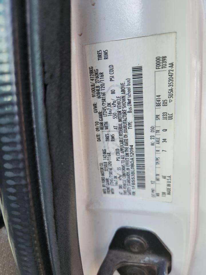 2011 Ford Econoline E350 Super Duty Wagon VIN: 1FBSS3BL0BDA12094 Lot: 70472335