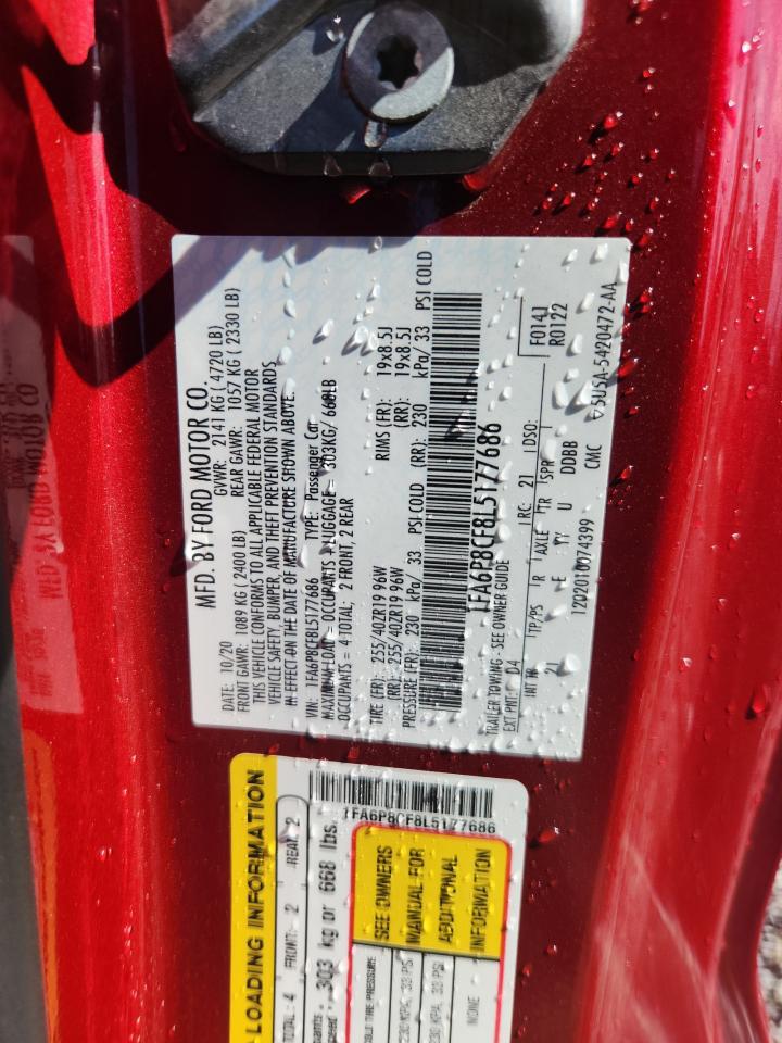 2020 Ford Mustang Gt VIN: 1FA6P8CF8L5177686 Lot: 70035775