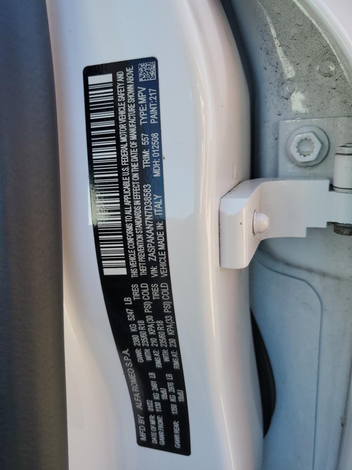 2022 Alfa Romeo Stelvio VIN: ZASPAKAN7N7D38583 Lot: 70114385