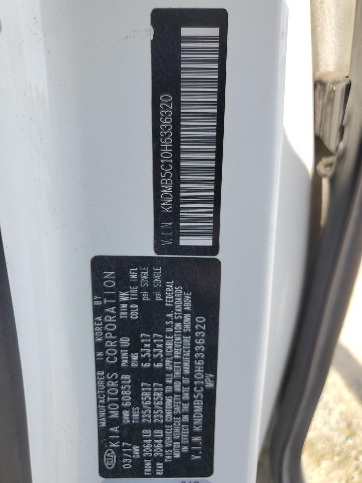 2017 Kia Sedona Lx VIN: KNDMB5C10H6336320 Lot: 68785855