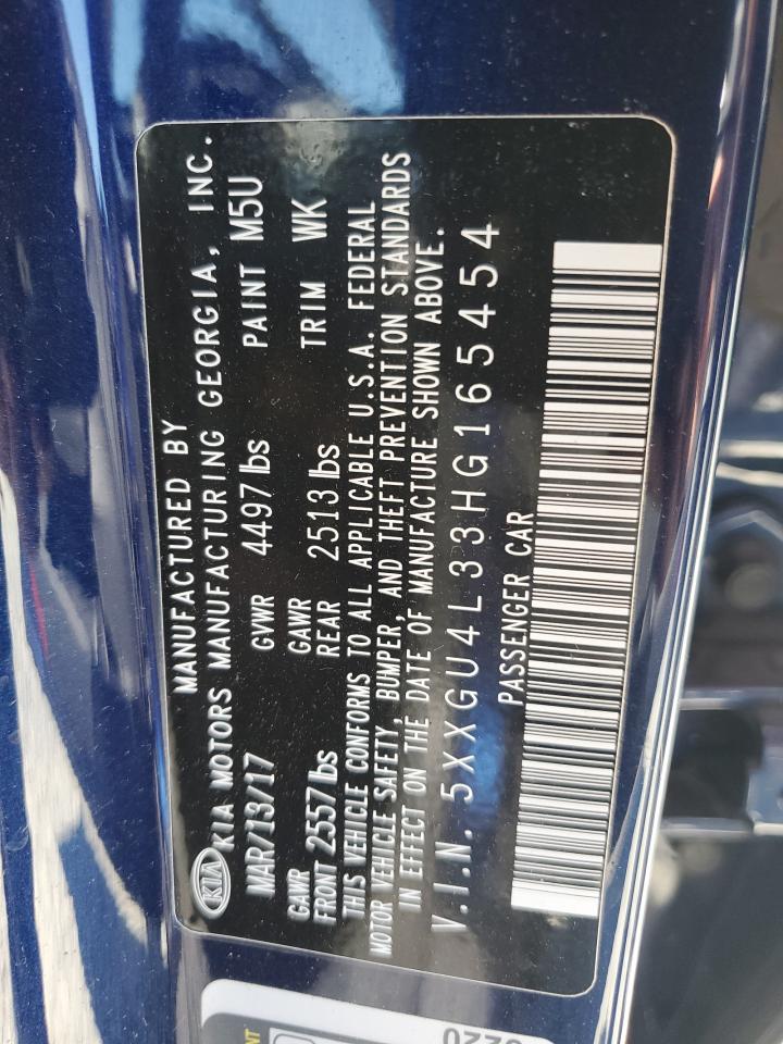 2017 Kia Optima Ex VIN: 5XXGU4L33HG165454 Lot: 67667255