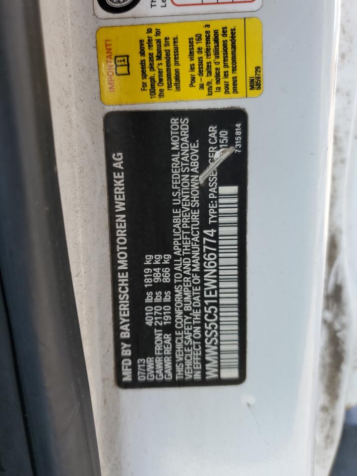 WMWSS5C51EWN66774 2014 Mini Cooper S Paceman