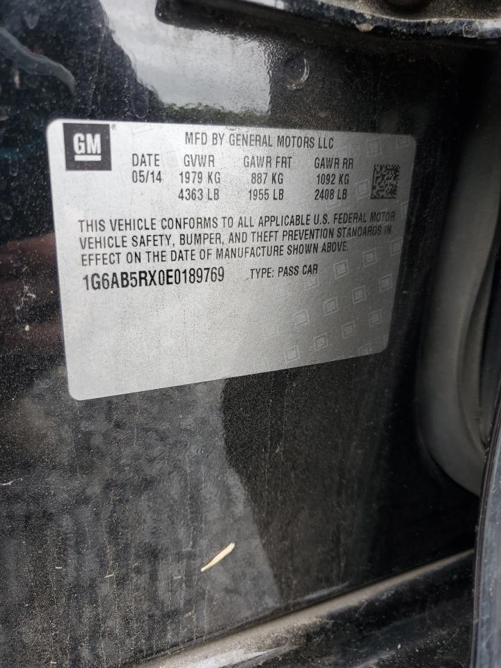 2014 Cadillac Ats Luxury VIN: 1G6AB5RX0E0189769 Lot: 67601485