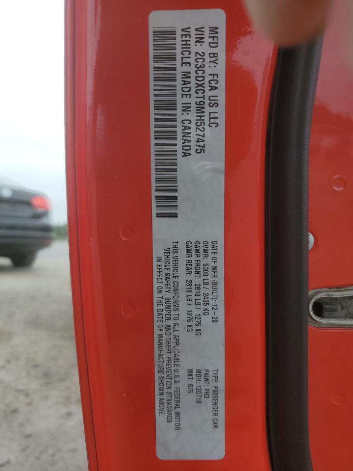 2021 Dodge Charger R/T VIN: 2C3CDXCT9MH527475 Lot: 69307225