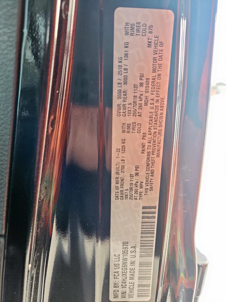 2022 Jeep Wrangler Unlimited Sahara VIN: 1C4HJXEG6NW105970 Lot: 68904205