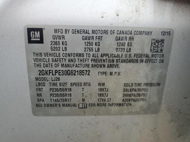 2016 GMC TERRAIN SLT  