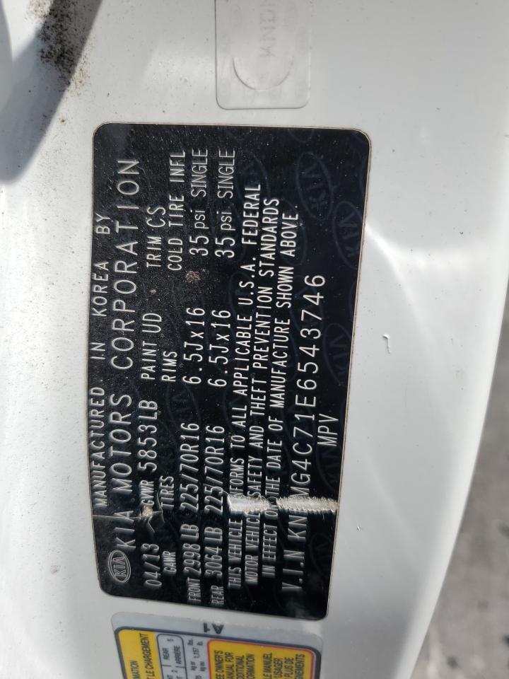 2014 Kia Sedona Lx VIN: KNDMG4C74E6577504 Lot: 69883515