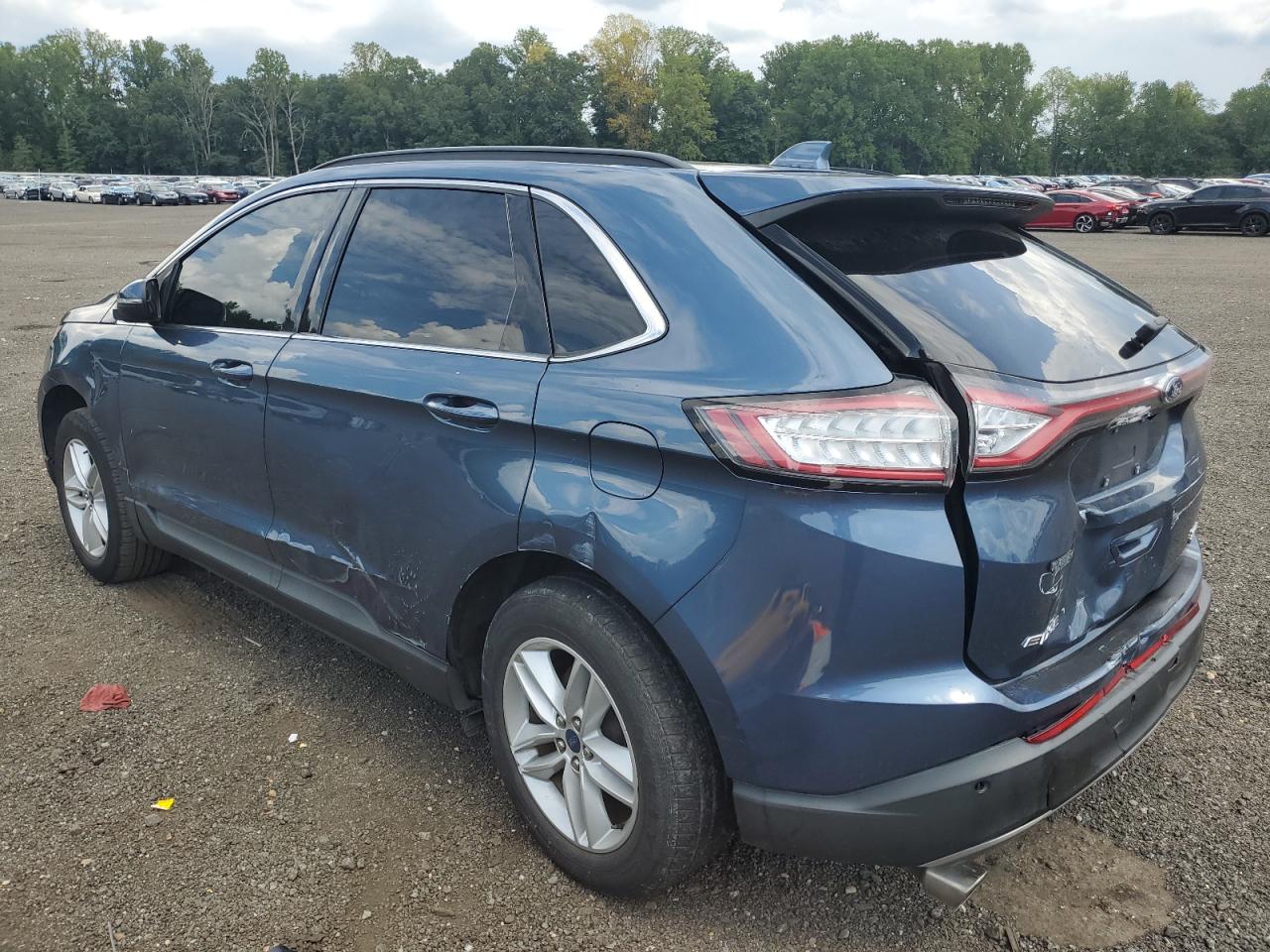 2018 Ford Edge Sel blue null gas 2FMPK4J93JBC21813 photo #3