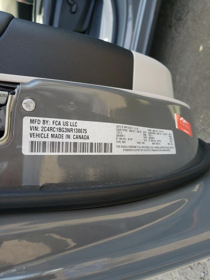 2022 Chrysler Pacifica Touring L VIN: 2C4RC1BG3NR138675 Lot: 68643015