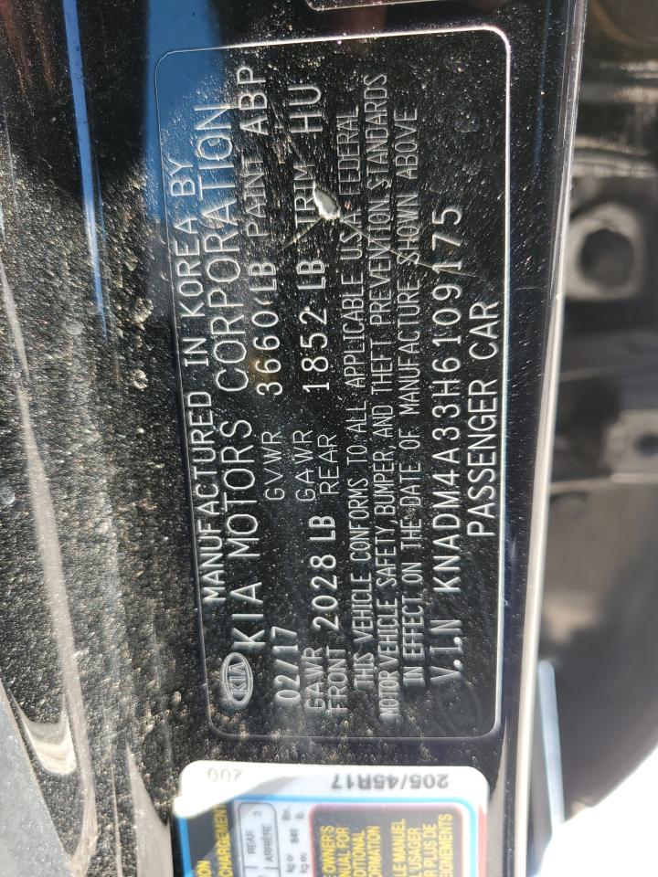 2017 Kia Rio Lx VIN: KNADM4A33H6109175 Lot: 69101905