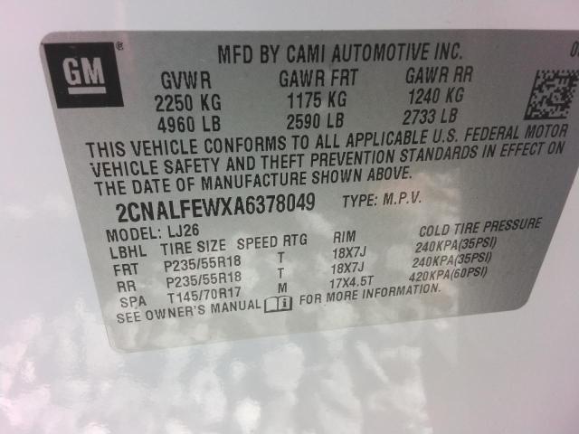 2010 CHEVROLET EQUINOX LTZ  