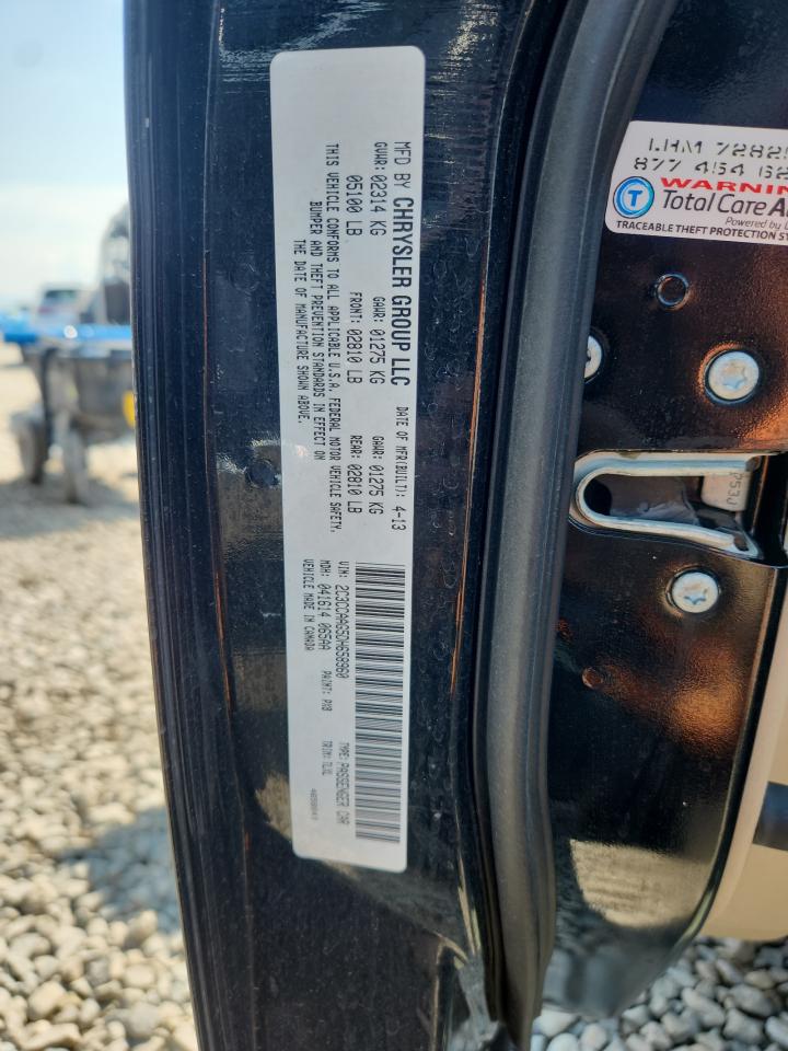 2013 Chrysler 300 VIN: 2C3CCAAG5DH658960 Lot: 92093855