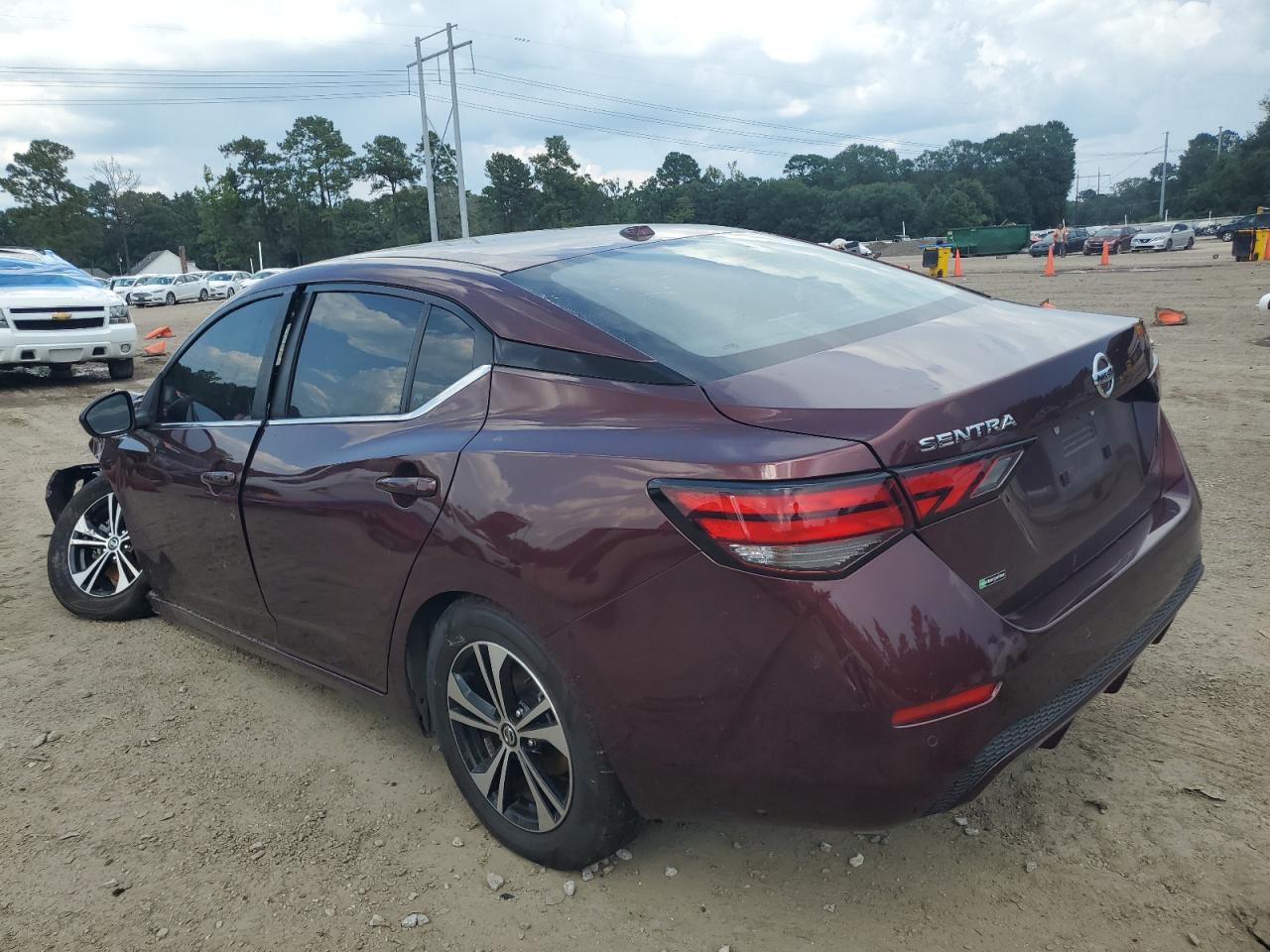 2022 Nissan Sentra Sv red null gas 3N1AB8CV8NY292243 photo #3