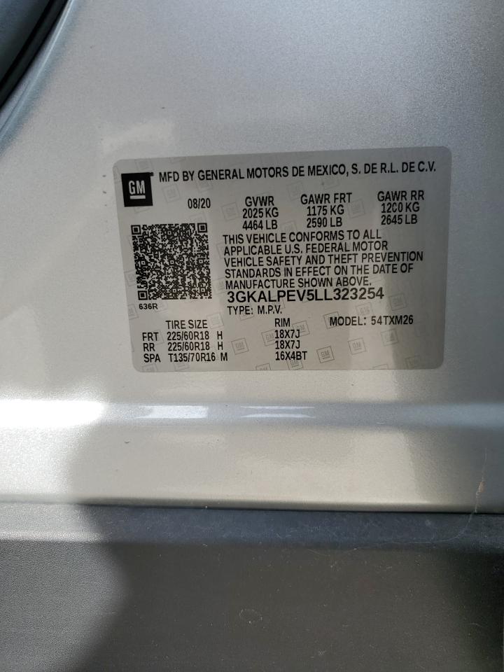 2020 GMC Terrain Slt VIN: 3GKALPEV5LL323254 Lot: 68316535