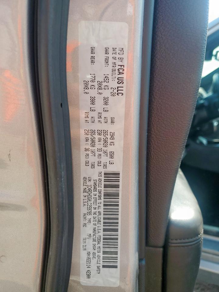 2020 Dodge Durango Gt VIN: 1C4RDHDG0LC259785 Lot: 69137195