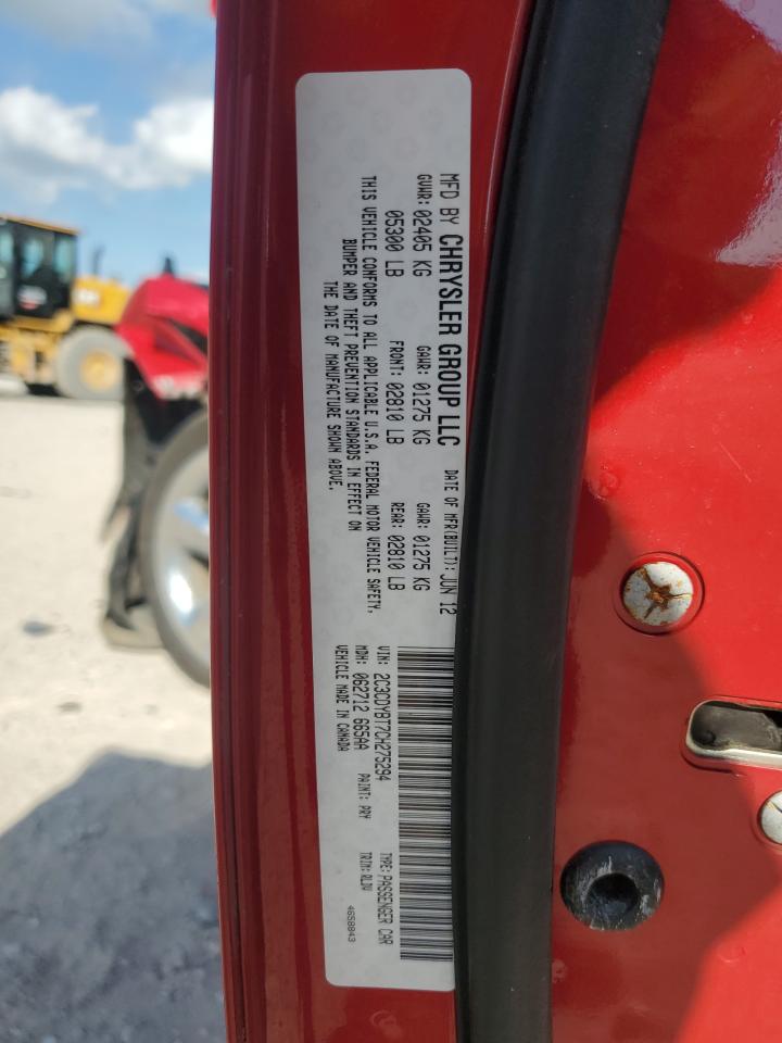 2012 Dodge Challenger R/T VIN: 2C3CDYBT7CH275294 Lot: 68942055