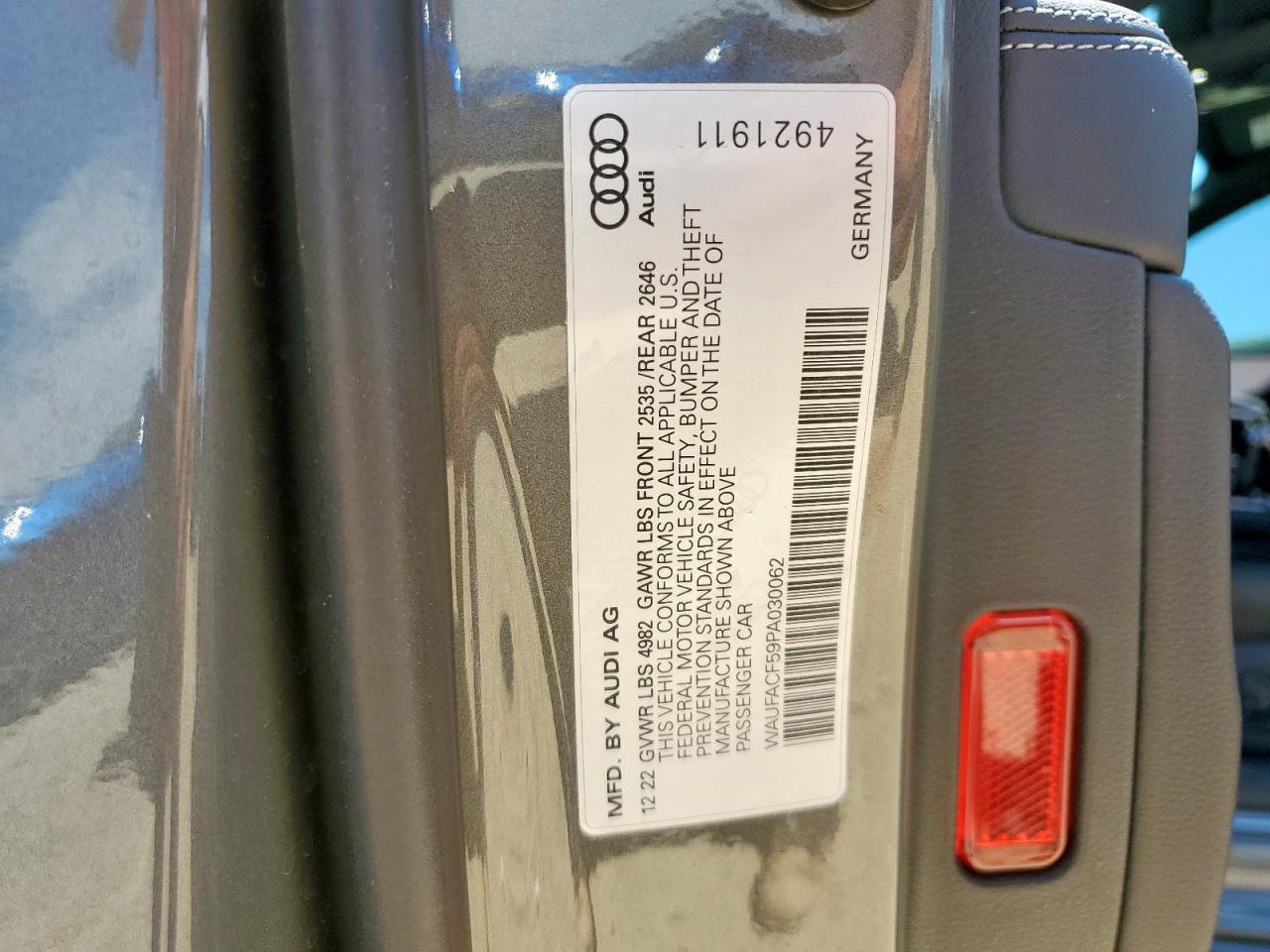 2023 Audi A5 Premium Plus 45 VIN: WAUFACF59PA030062 Lot: 67927295