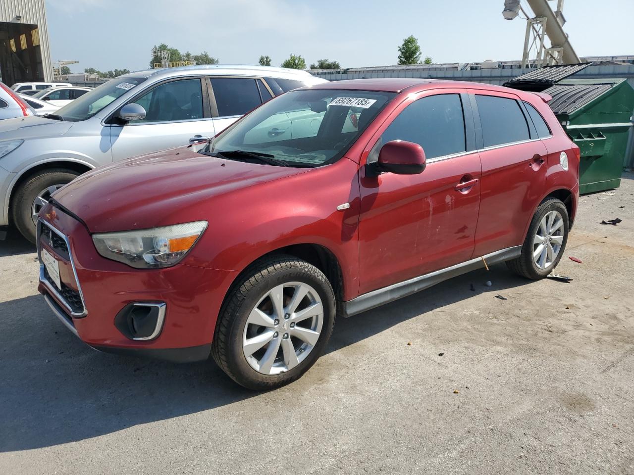 2014 Mitsubishi Outlander Sport Se red suv gas 4A4AR4AU7EE006514 photo #1