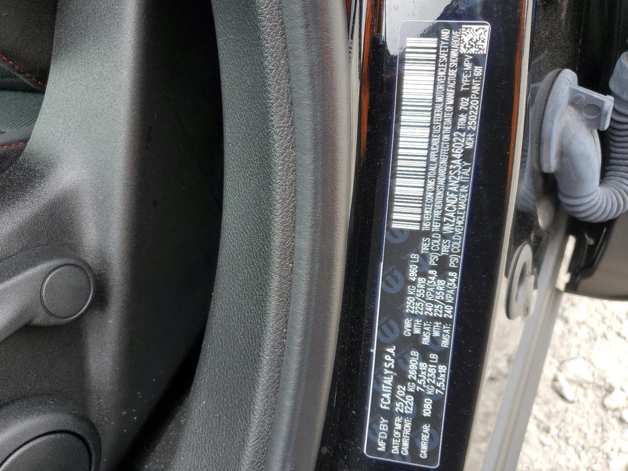 2025 Dodge Hornet Gt VIN: ZACNDFAN2S3A46022 Lot: 67933255